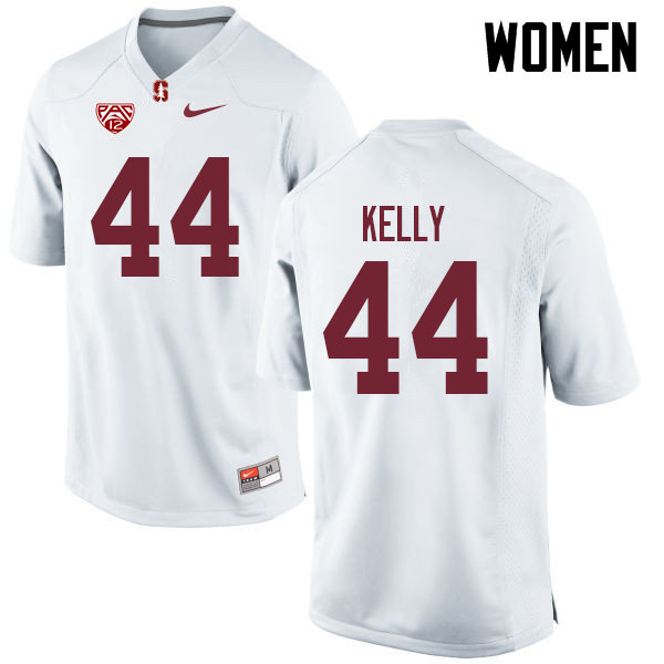Women #44 Caleb Kelly Stanford Cardinal College Football Jerseys Sale-White - Click Image to Close